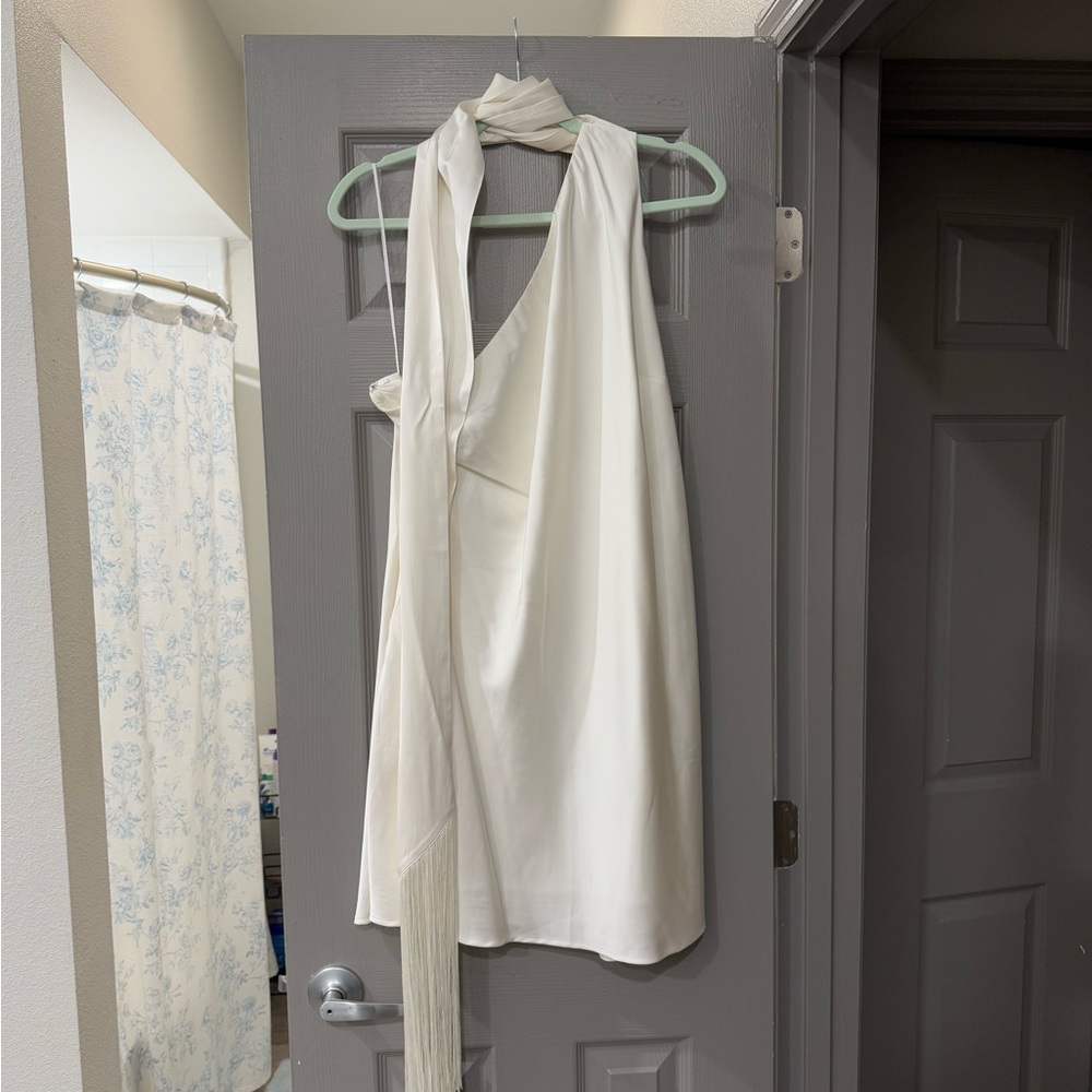 Abercrombie One Shoulder White Dress